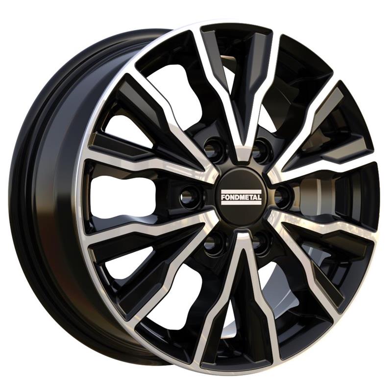 Fondmetal PRO2 Glossy Black Machined J6.5 R16 6X130 ET54 CB84.1